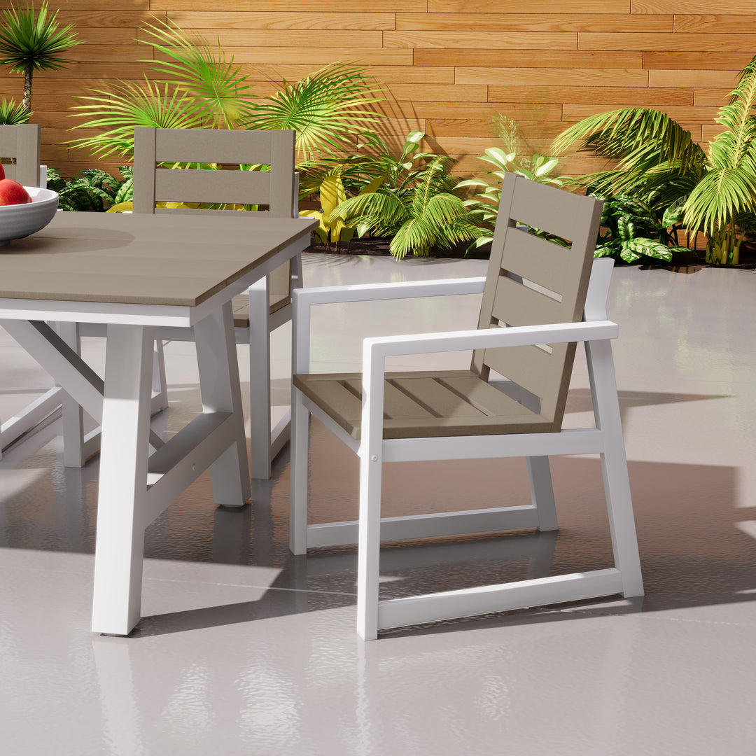 Cape May HDPE Outdoor Patio Dining Arm Chair