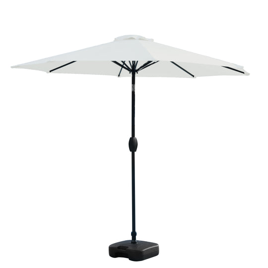 Paolo 9 ft. Patio Umbrella with Square Weight Base Kit