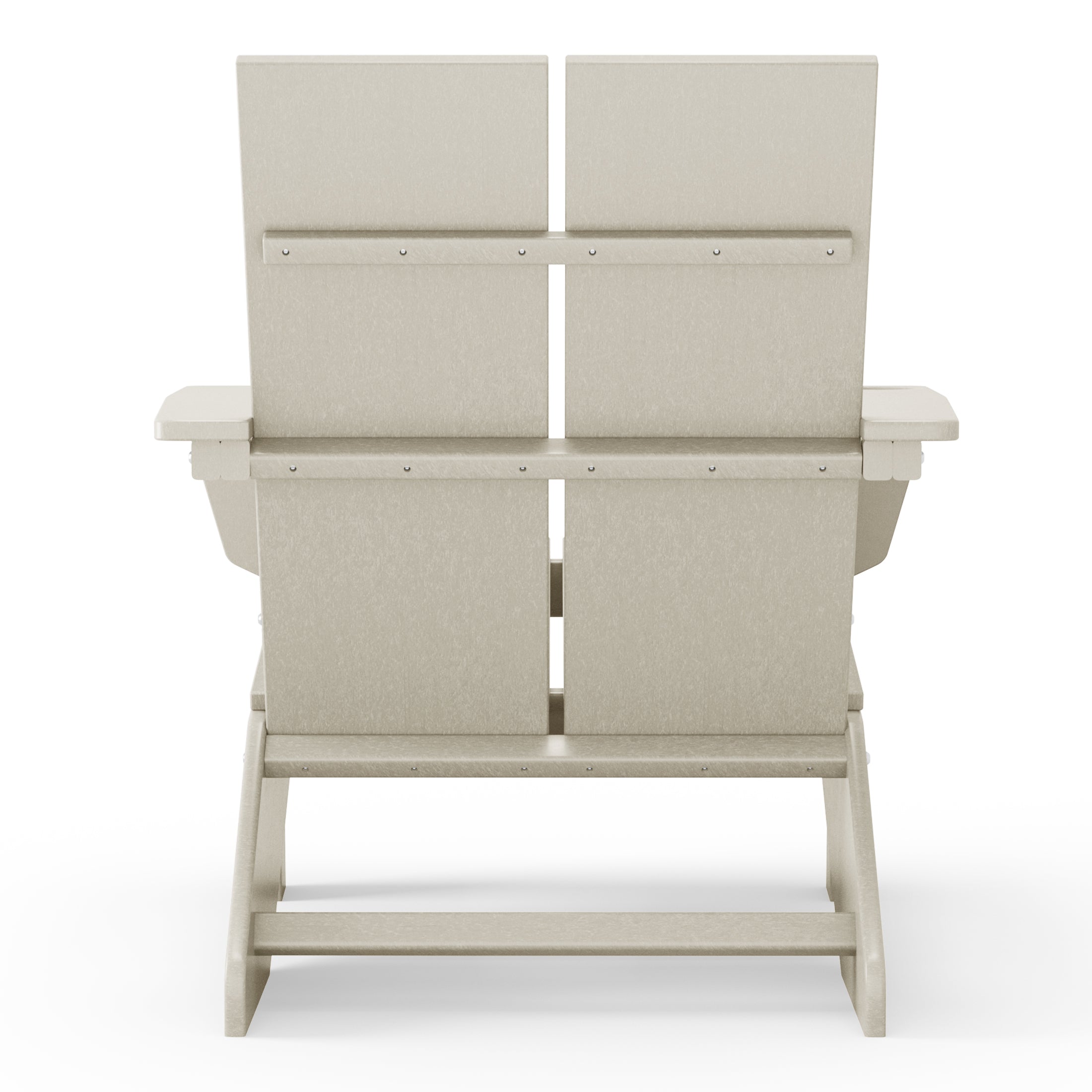 Riviera Outdoor HDPE Modern Adirondack Chair with Cup Holder