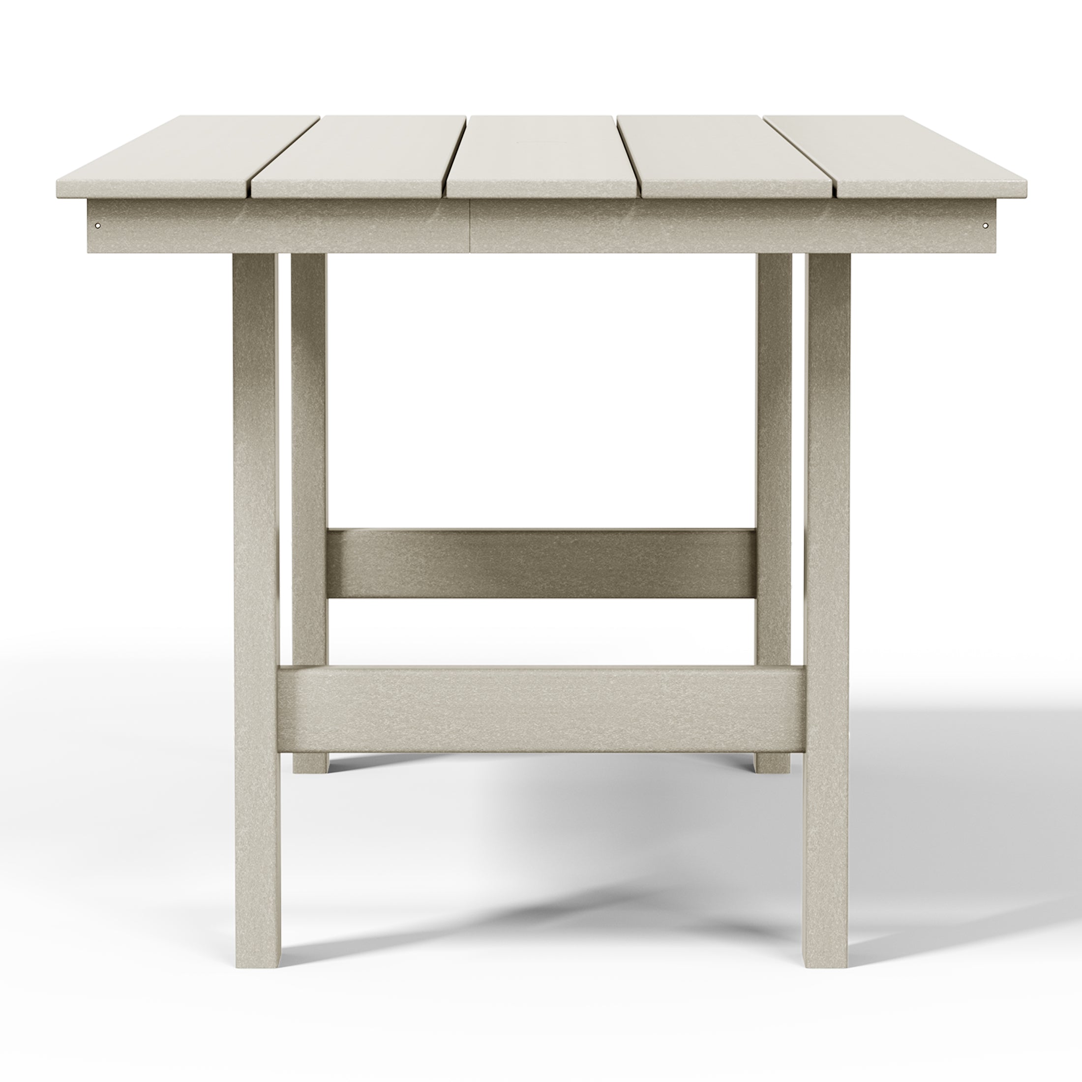 Ashore 6-Piece Outdoor HDPE Patio Dining Table Set with Bench
