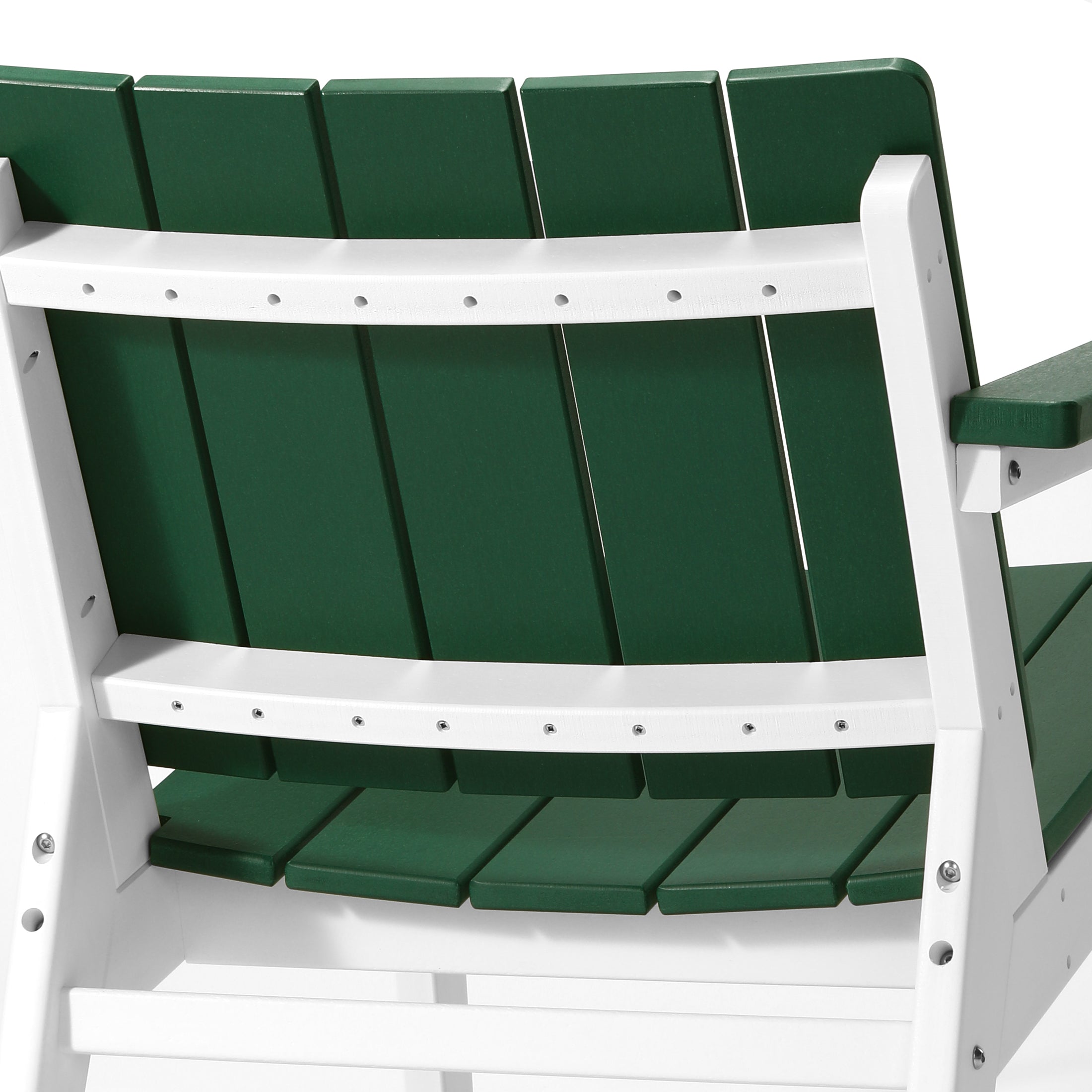 Pacifica 3-Piece Outdoor HDPE Conversation Set with Deep Seating Chairs and Round Side Table