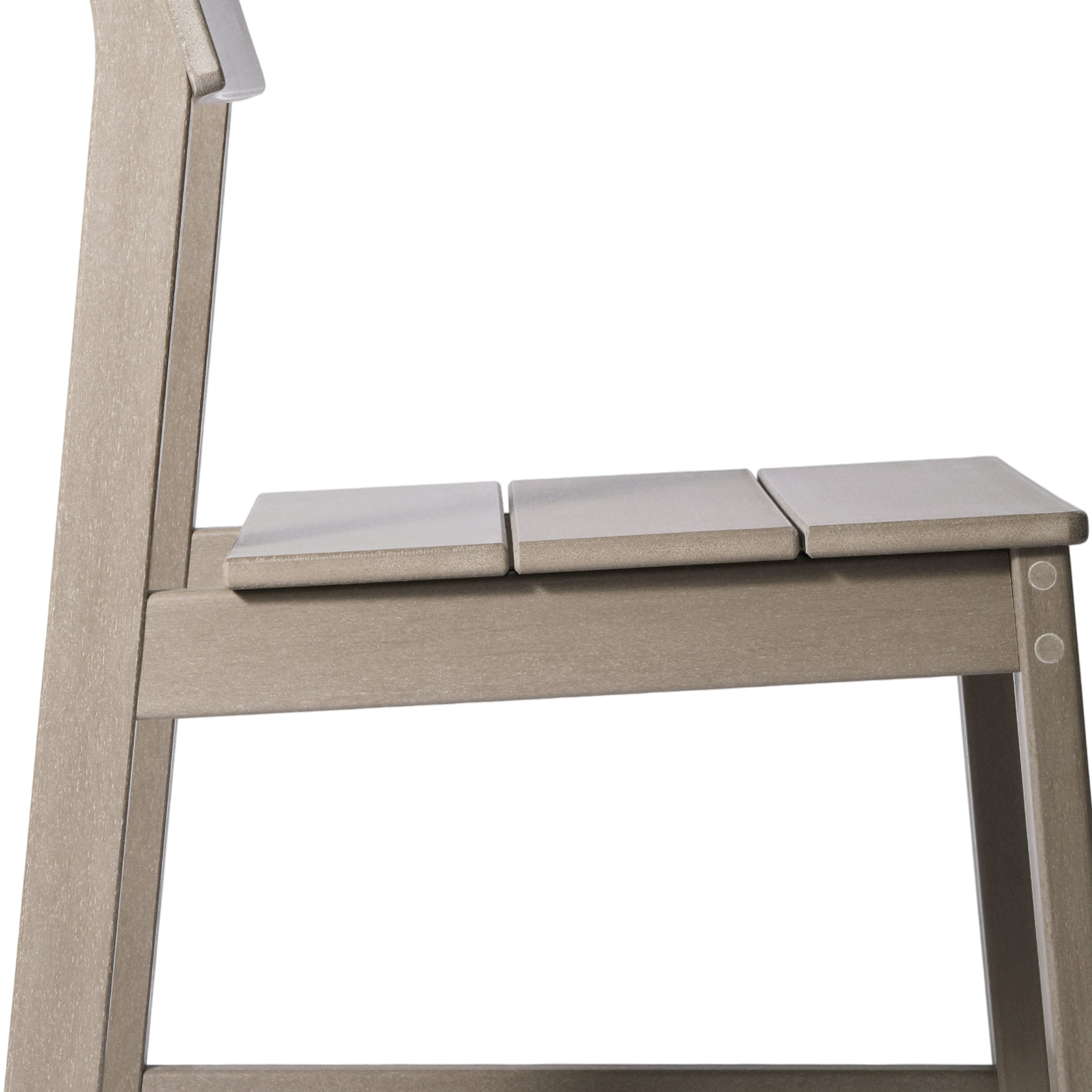 Paloma Modern HDPE Outdoor Armless Patio Dining Chairs (Set of 2)