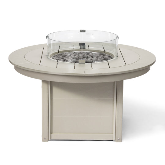 Helios 47" Modern Outdoor 55,000 BTU Patio Propane Round Fire Pit Table