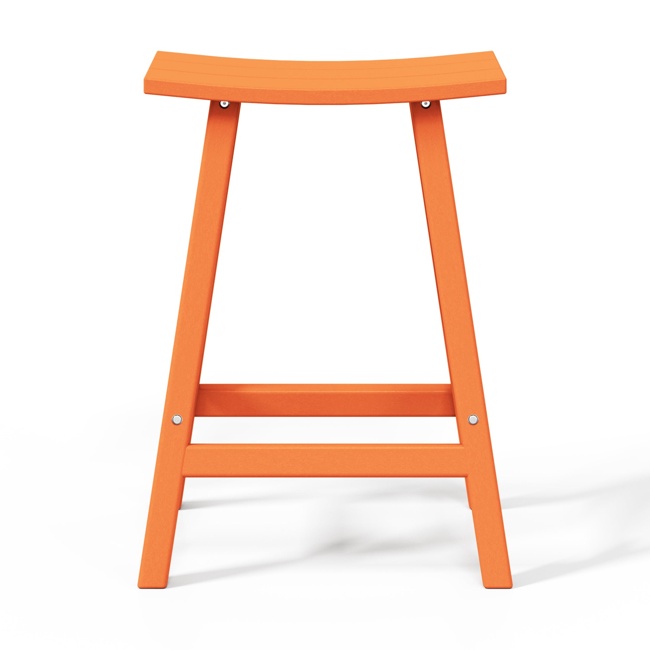 Malibu 24" HDPE Outdoor Patio Counter Height Bar Stools (Set of 3)