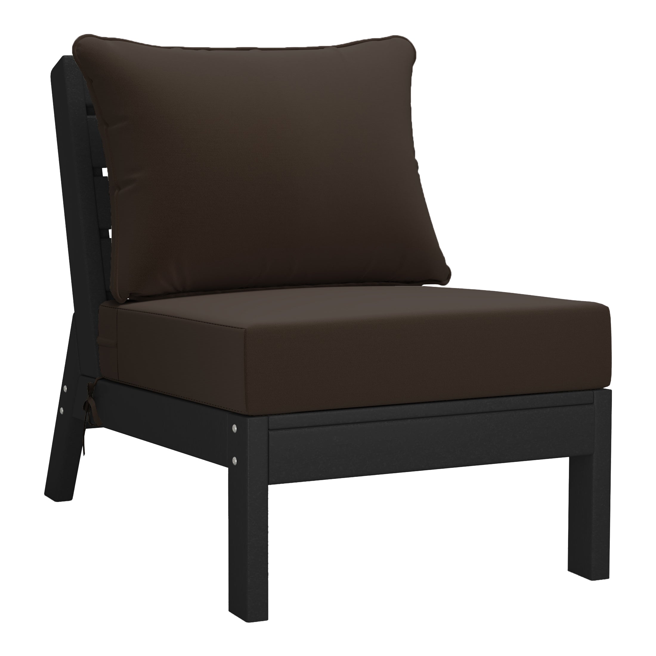 Avalon Outdoor Patio HDPE Sectional Sofa with Patio Cushions