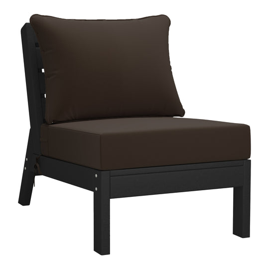 Avalon Outdoor Patio HDPE Sectional Sofa with Patio Cushions