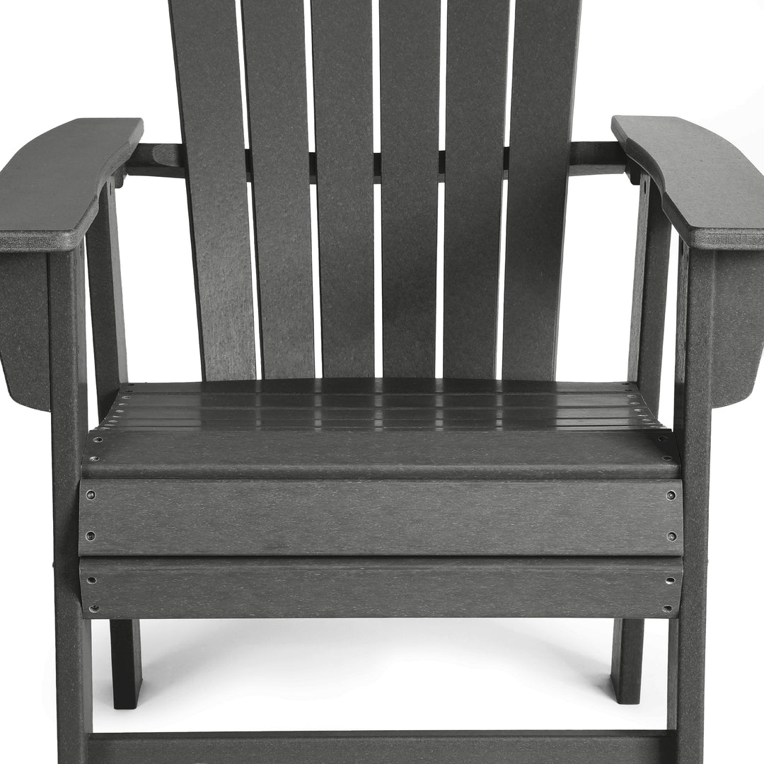 Dylan Outdoor Modern HDPE Adirondack Patio Dining Chairs (Set of 2)