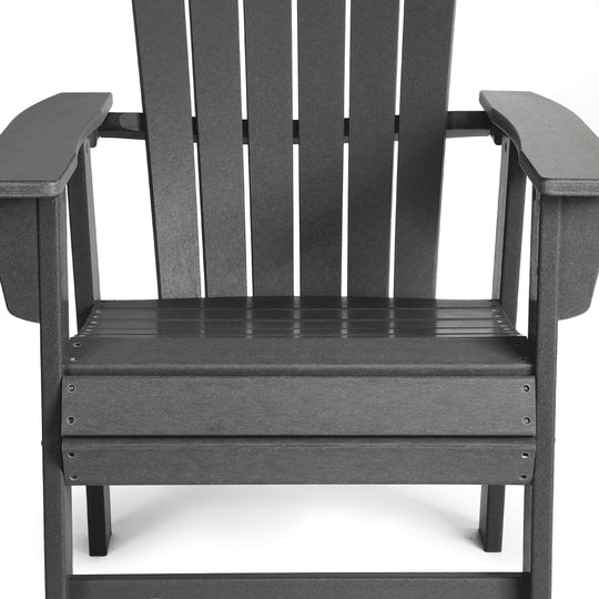 Dylan Outdoor Modern HDPE Adirondack Patio Dining Chairs (Set of 2)