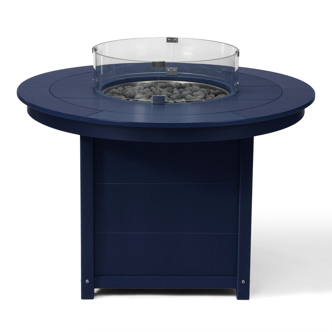 Helios 47" Modern Outdoor Patio Propane Gas Round Fire Pit Table
