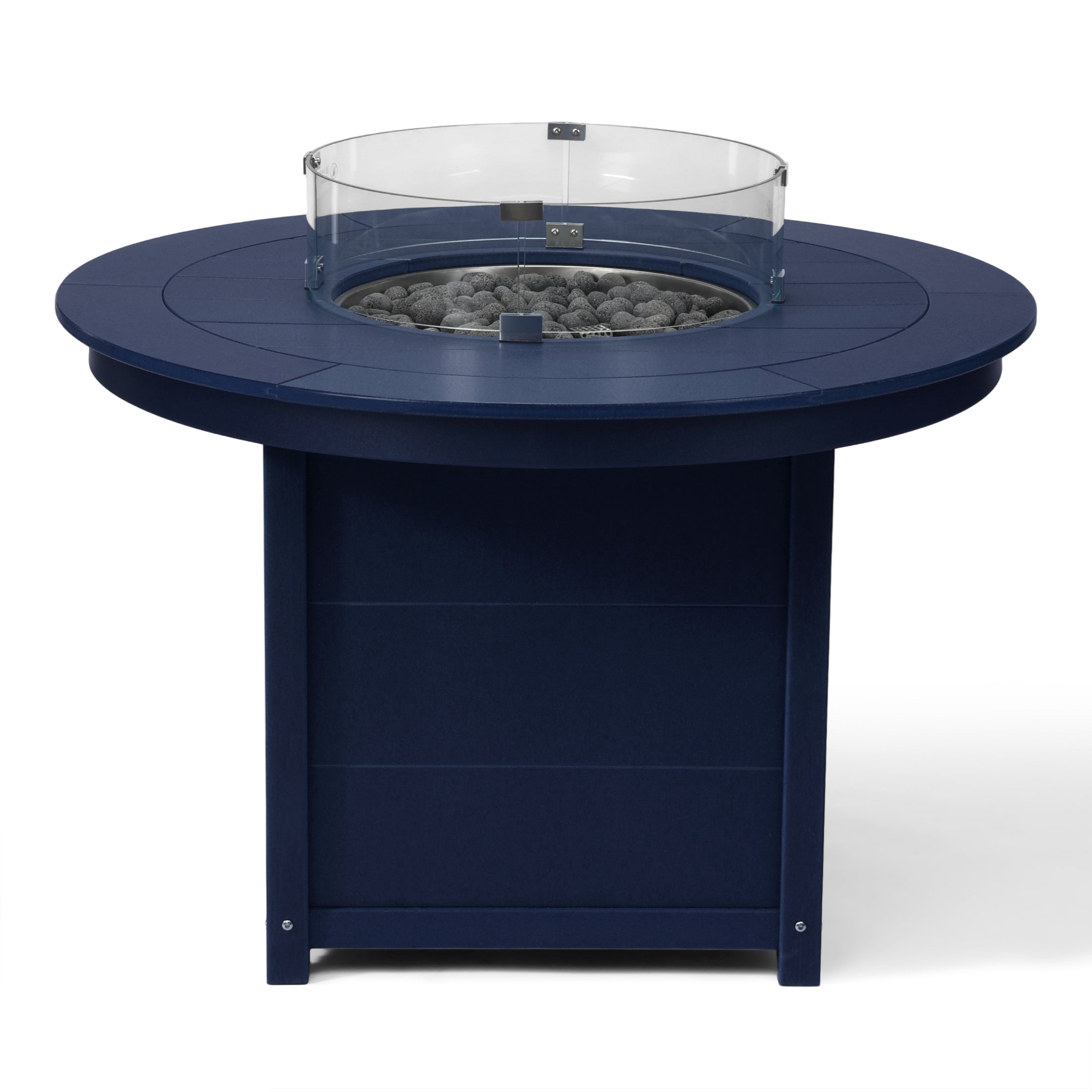 Helios 47" Modern Outdoor Patio Propane Gas Round Fire Pit Table