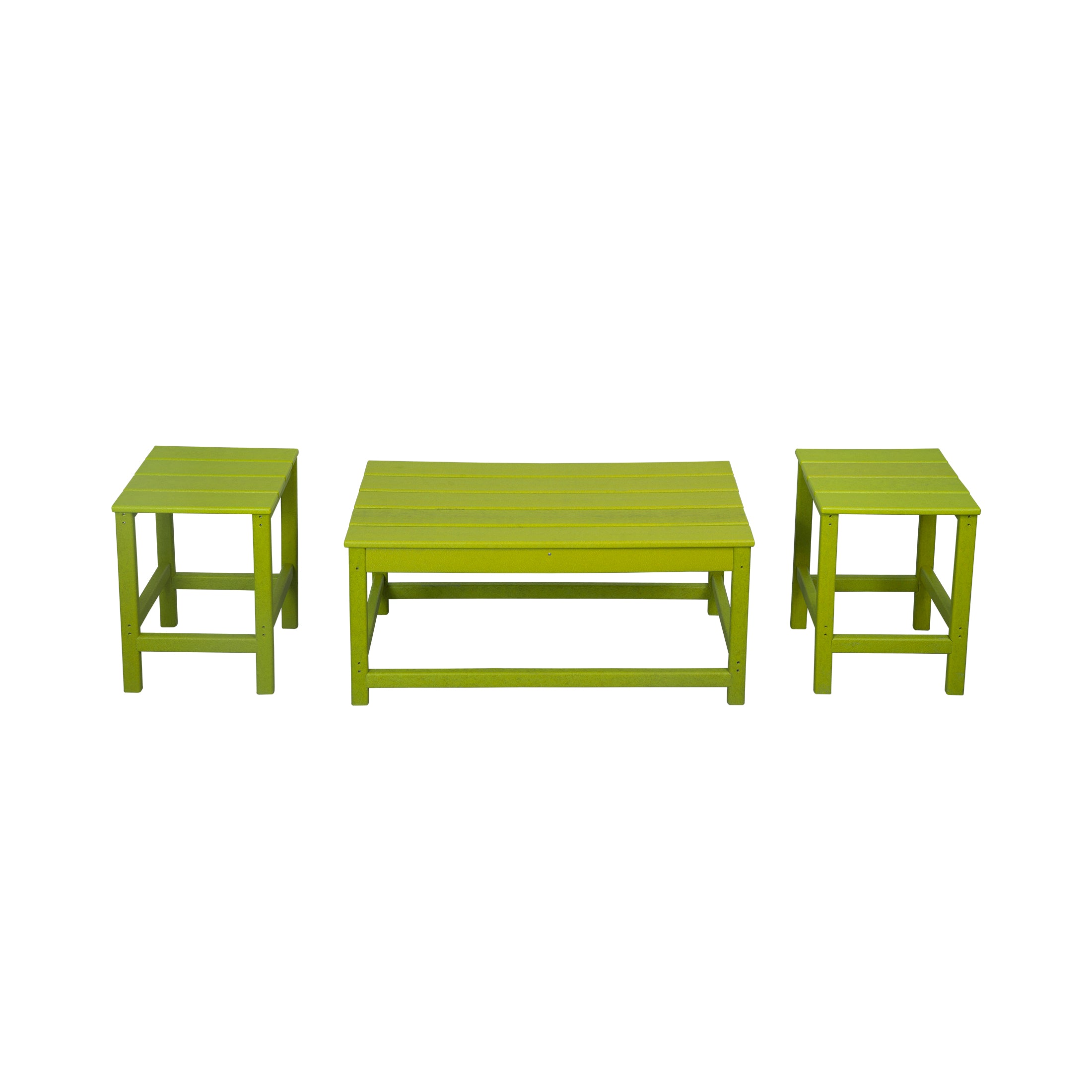 Malibu 3-Piece set outdoor Coffee and Side table for Adirondack chair