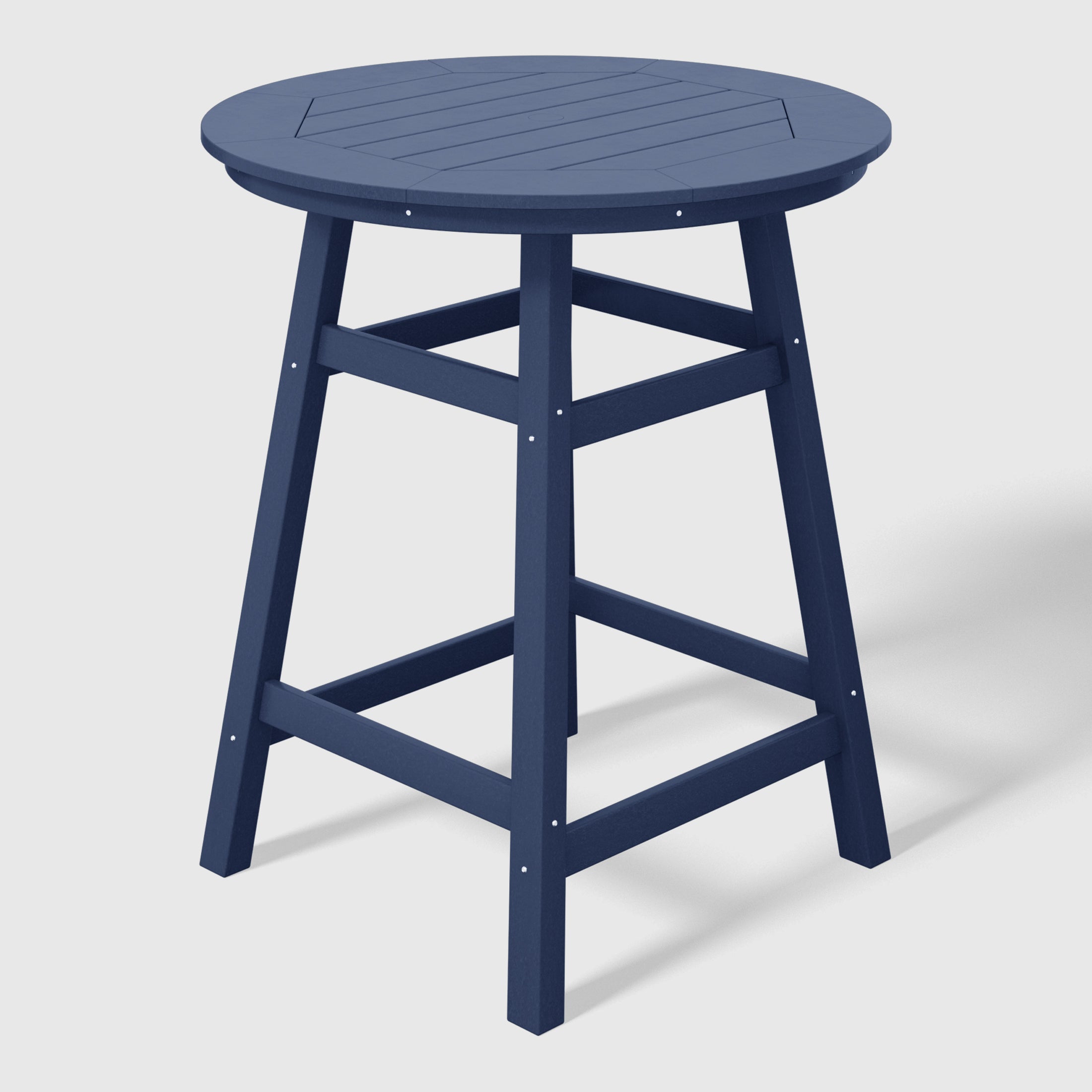 Malibu Outdoor 35" HDPE Round Patio Counter Height Bar Table