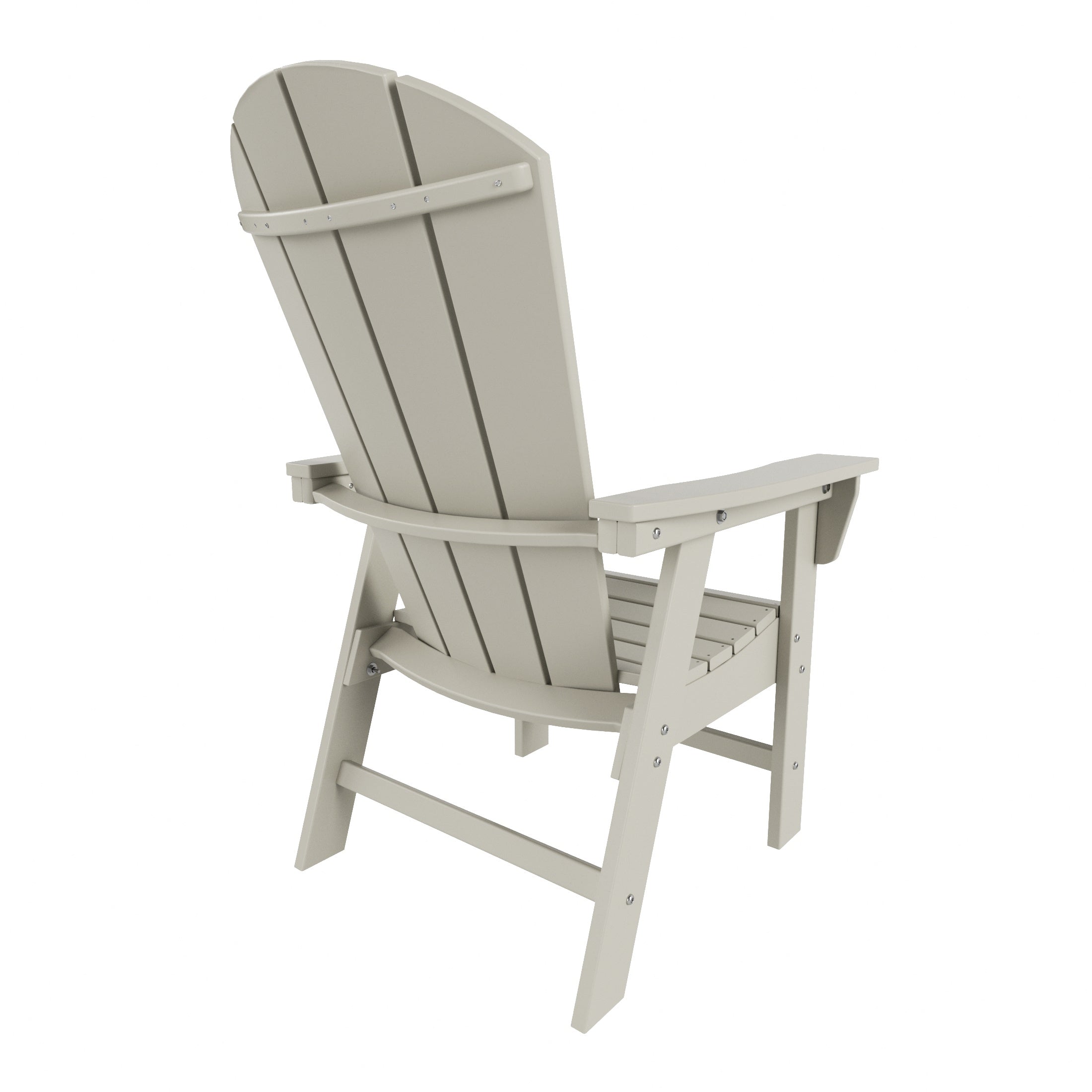 Malibu 5 Piece Outdoor Patio Dining Round Table and Curved Back Armchair Set