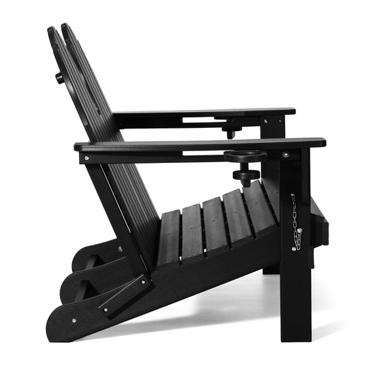 St. Augustine Outdoor Patio 49" HDPE Folding Adirondack Garden Bench