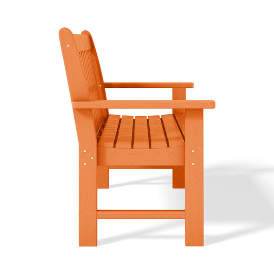 Malibu Outdoor 2-Person All-Weather HDPE Front Porch Garden Bench