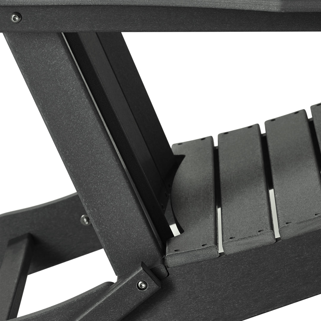 Malibu 3-Piece set Outdoor / Patio Poly Adirondack chair set with a side table ( 2 seater )