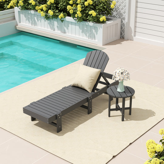 Dylan 2 Piece Poly Reclining Chaise Lounge