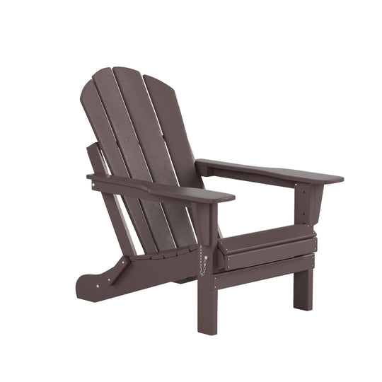 Malibu Outdoor Folding Poly Adirondack Chair (Set of 4)