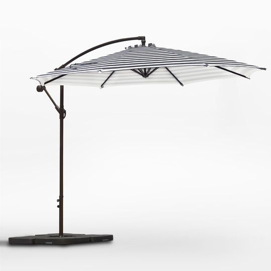 Moriti 10 Ft Outdoor Patio Cantilever Offset Umbrella with Base Weights