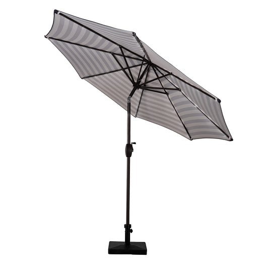 Paolo 9 Ft Outdoor Patio Market Table Umbrella with Square Concrete Base