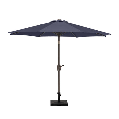 Paolo 9 Ft Outdoor Patio Market Table Umbrella with Square Concrete Base