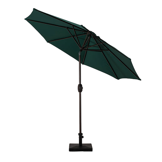 Paolo 9 Ft Outdoor Patio Market Table Umbrella with Square Concrete Base