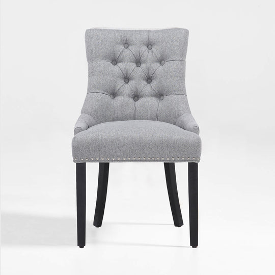 Hayes Upholstered Wingback Button Tufted Dining Chair