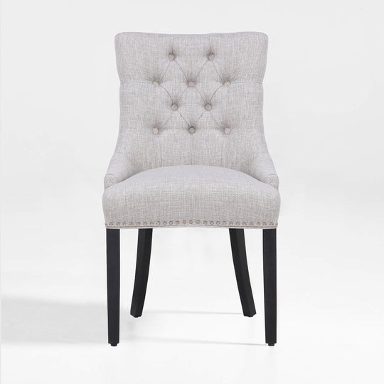 Hayes Upholstered Wingback Button Tufted Dining Chair