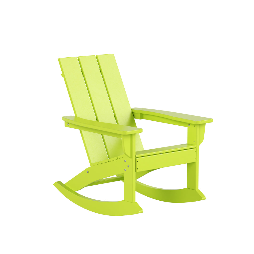 Ashore Outdoor Patio Modern Adirondack Rocking Chair