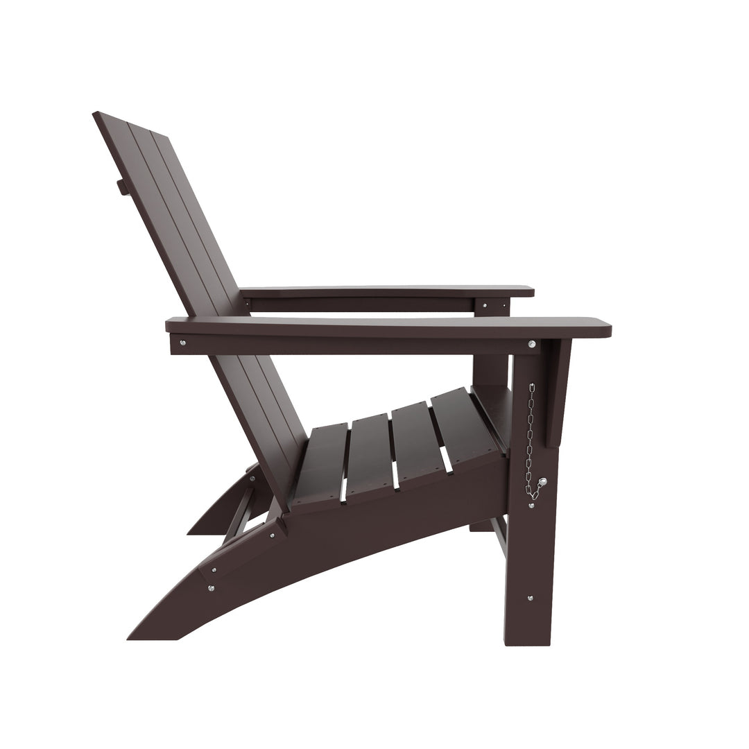 Ashore Modern Outdoor Folding Adirondack Chair (Set of 2)