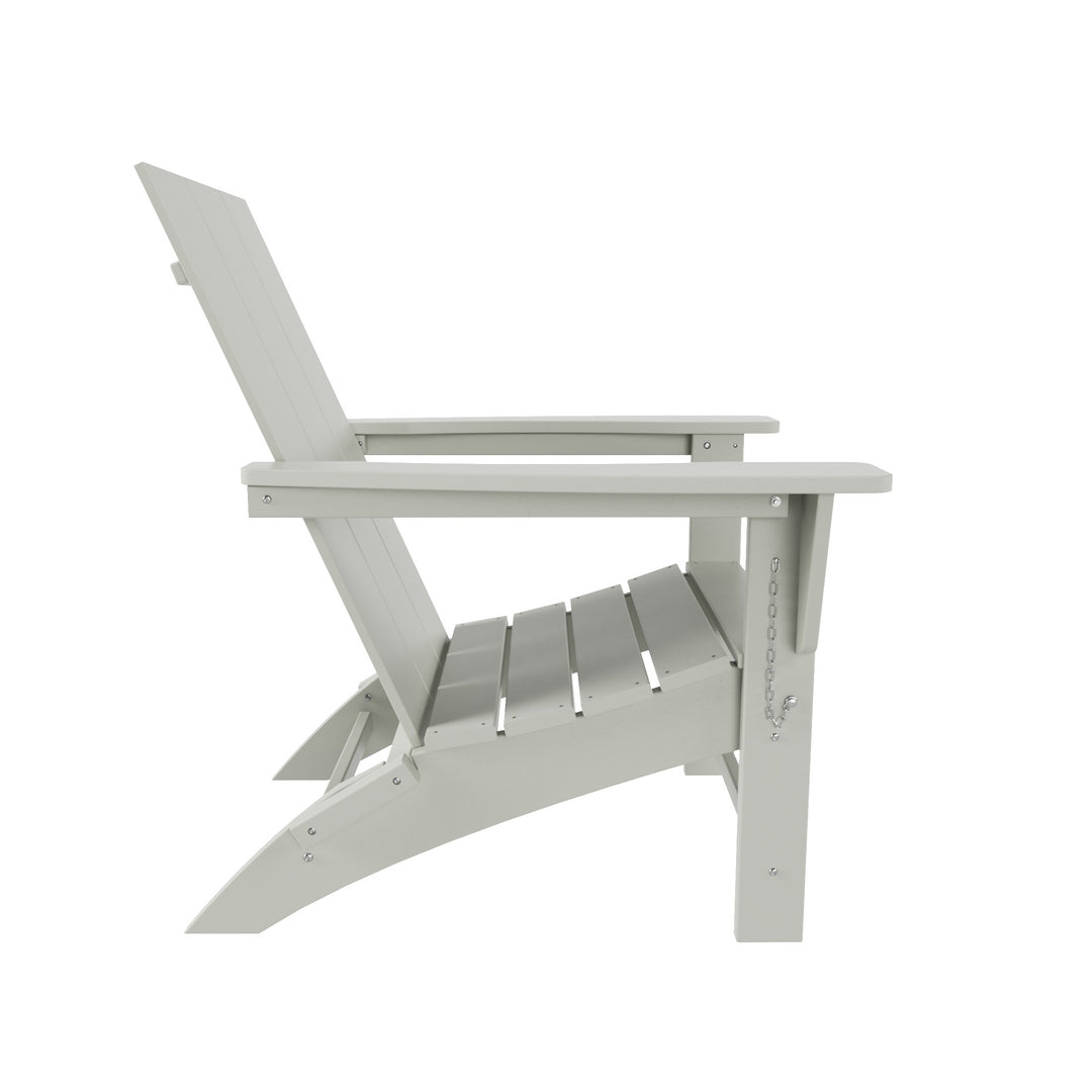 Ashore Modern Outdoor Folding Adirondack Chair (Set of 2)