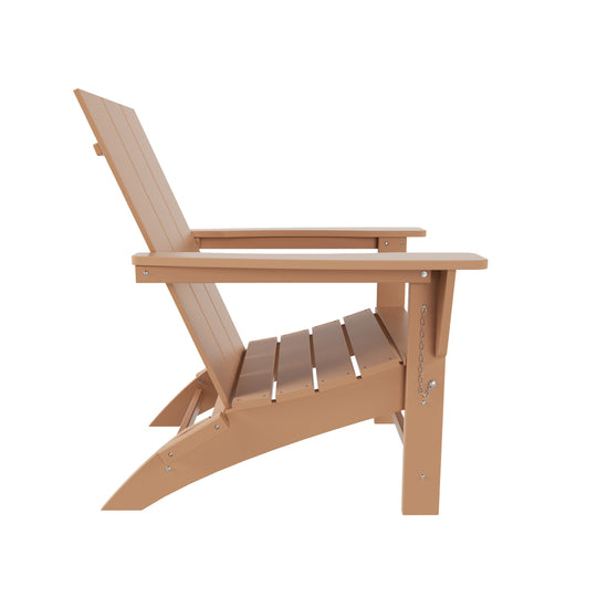 Ashore Modern Outdoor Folding Adirondack Chair (Set of 2)