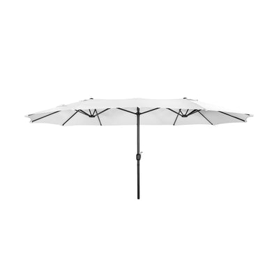 Aiden 15 Ft Double Sided Outdoor Twin Market Umbrella