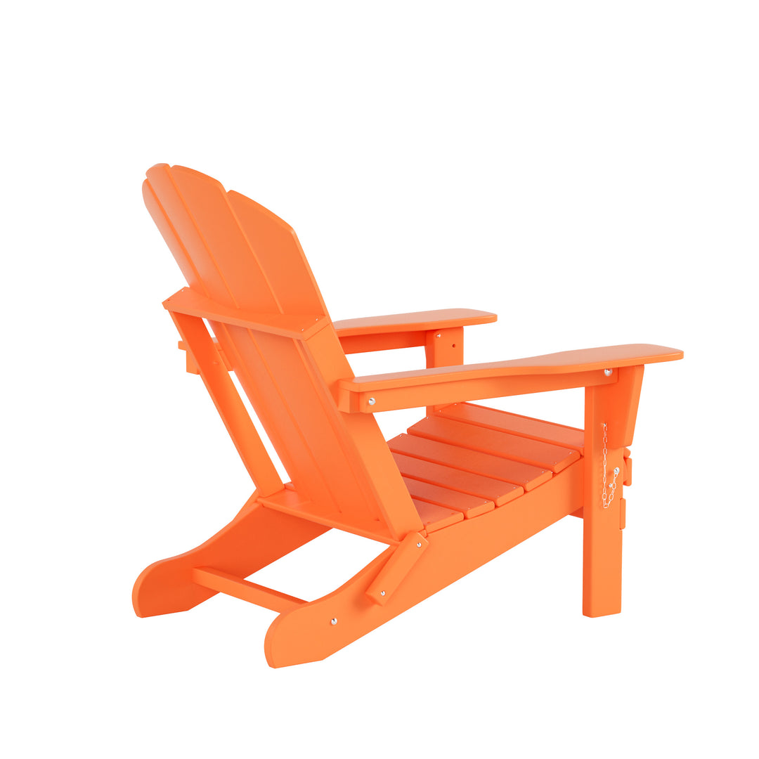 Malibu Outdoor Folding Poly Adirondack Chair (Set of 4)