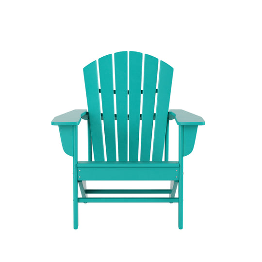 Dylan Outdoor Patio Adirondack Chair with Round Fire Pit Table Sets