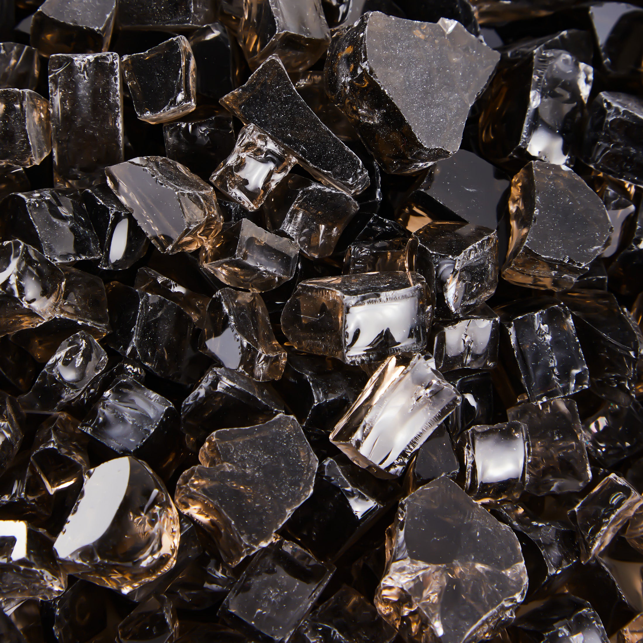 Sansom Fire Pit Fire Glass Tempered Glass Rocks for Fireplace