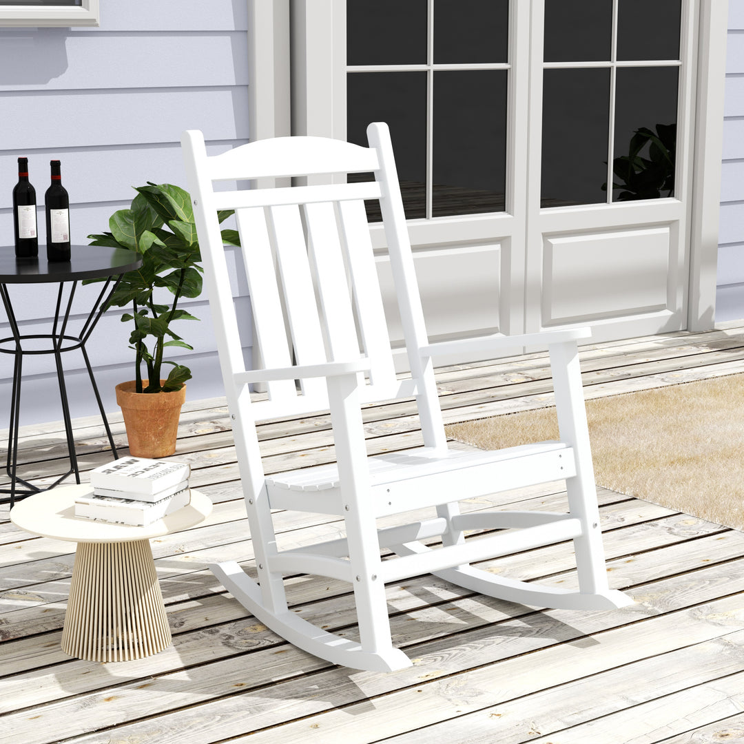 Malibu Outdoor Patio Poly Classic Porch Rocking Chair