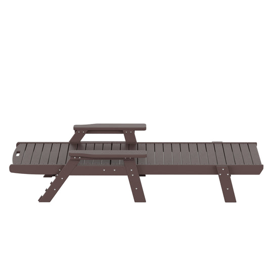 Malibu Adirondack Outdoor Patio Chaise Lounge