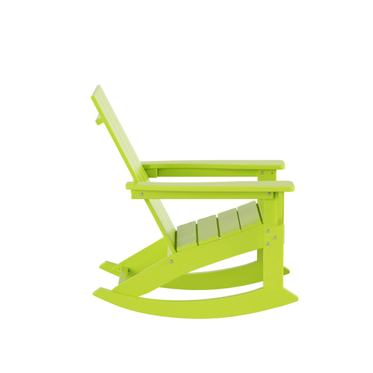 Ashore Outdoor Patio Modern Adirondack Rocking Chair