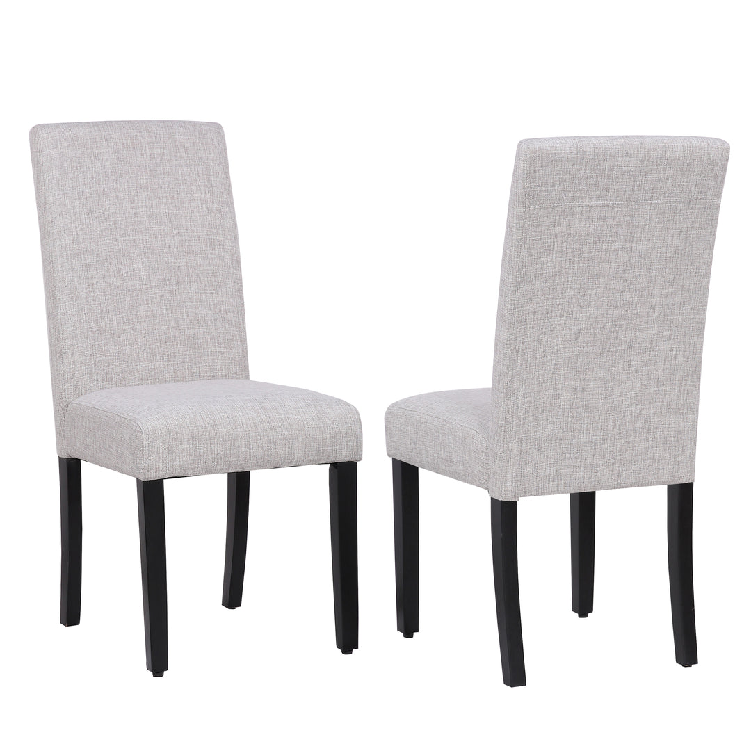 Lenox Upholstered Linen Fabric Dining Chair (Set of 2)