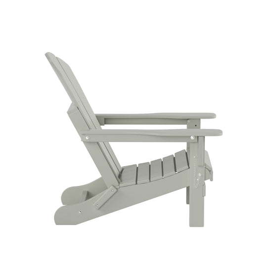 Malibu Outdoor Folding Poly Adirondack Chair (Set of 4)