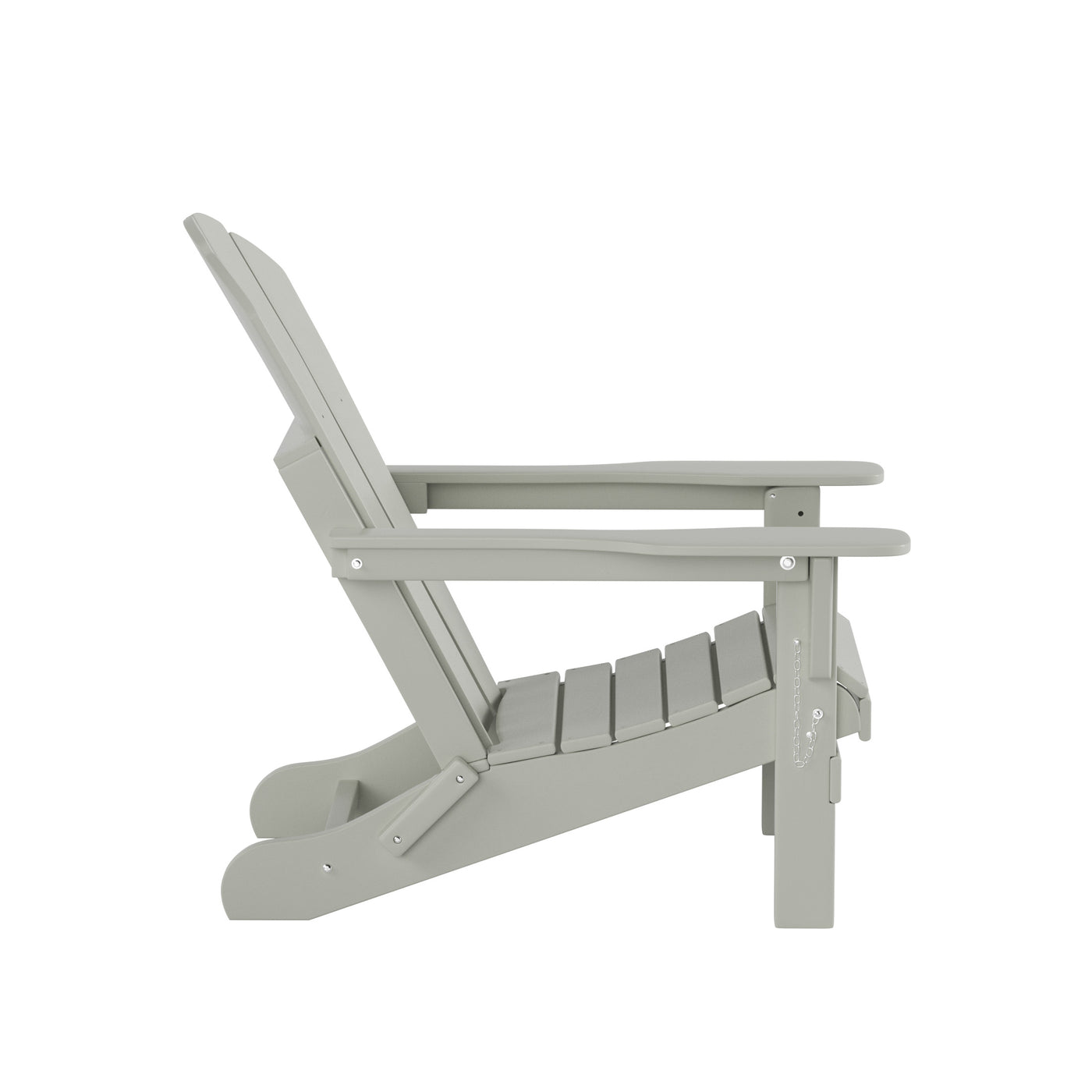 Malibu 4-Piece Classic Folding Adirondack Chair with Ottoman Set