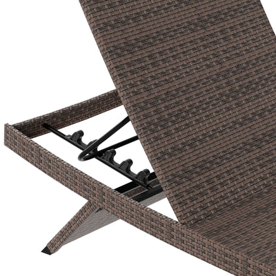 Somerset Rattan Wicker Outdoor Chaise Lounge (Set of 2)