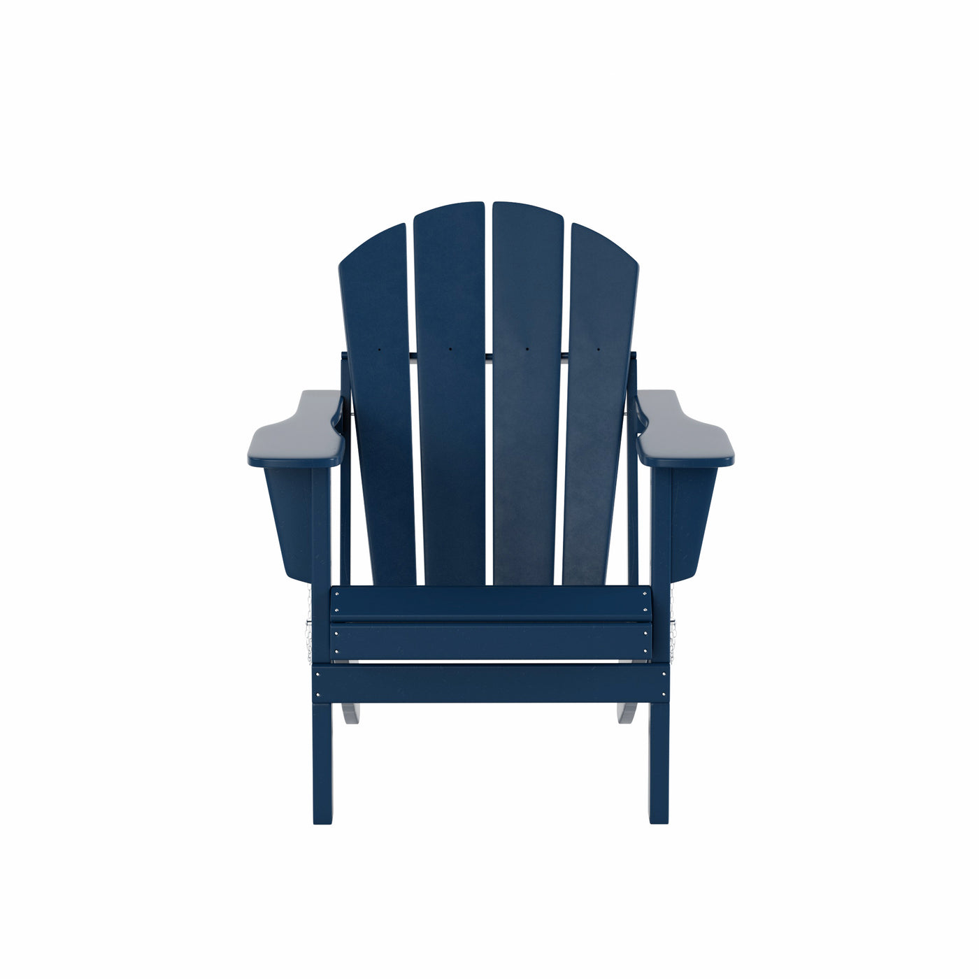 Malibu 3-Piece Classic Folding Adirondack Chair with Ottoman Side Table Set