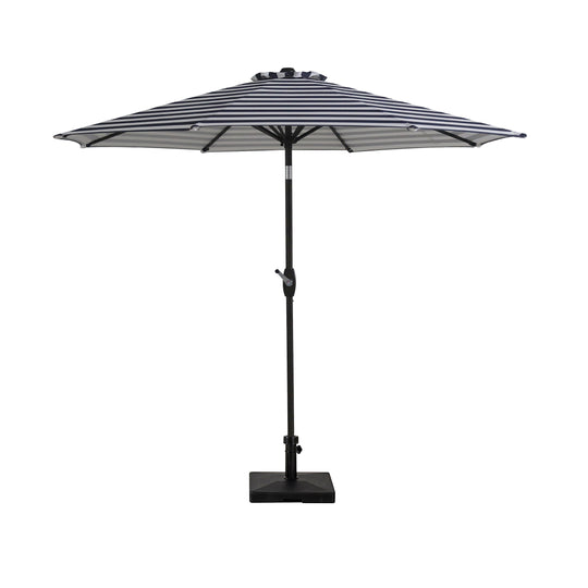 Paolo 9 Ft Outdoor Patio Market Table Umbrella with Square Concrete Base