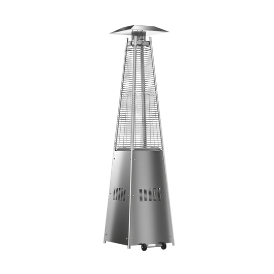 Hollis Outdoor Patio Pyramid Heater with Wheels 46,000 BTU