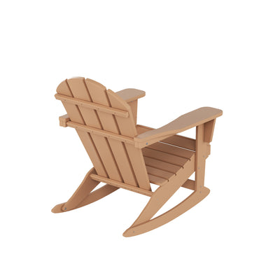 Malibu Outdoor Patio Porch Rocking Adirondack Chair