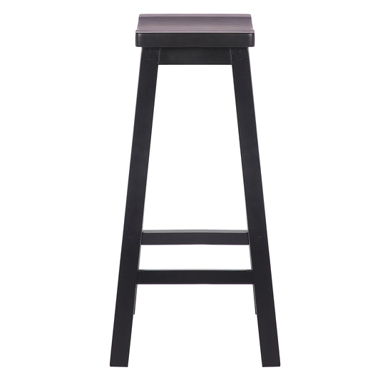 Reed 29" Solid Wood Saddle Bar Stool