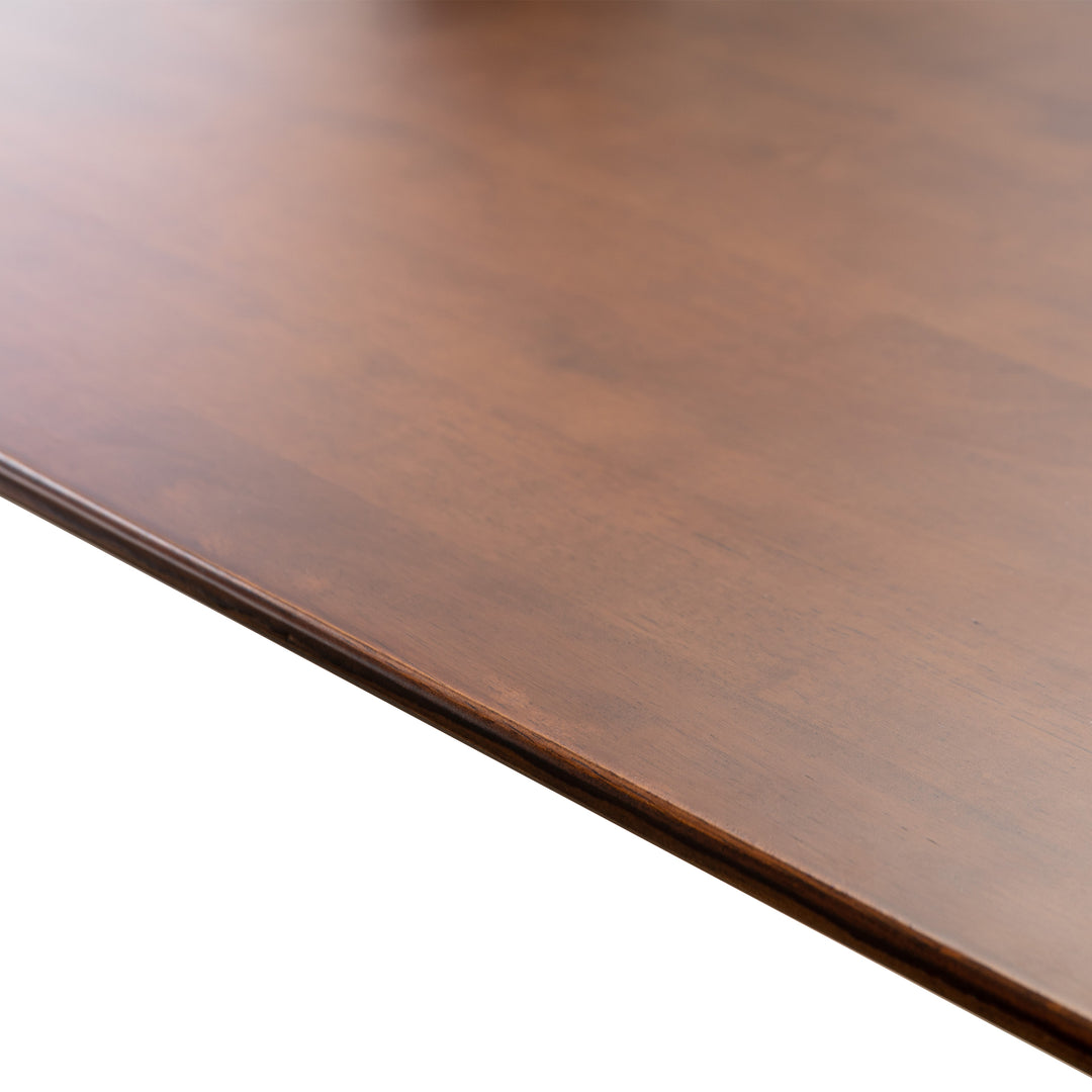 Lalia 63" Mid Century Modern Solid Wood Dining Room Table