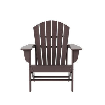 Dylan 5-Piece Outdoor Adirondack Chair with Ottoman Side Table Set